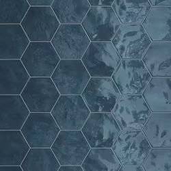 Kakel Hexagon Wall Ocean Wave 15x17