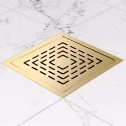 Golvbrunnssil Milano Lux Mässing