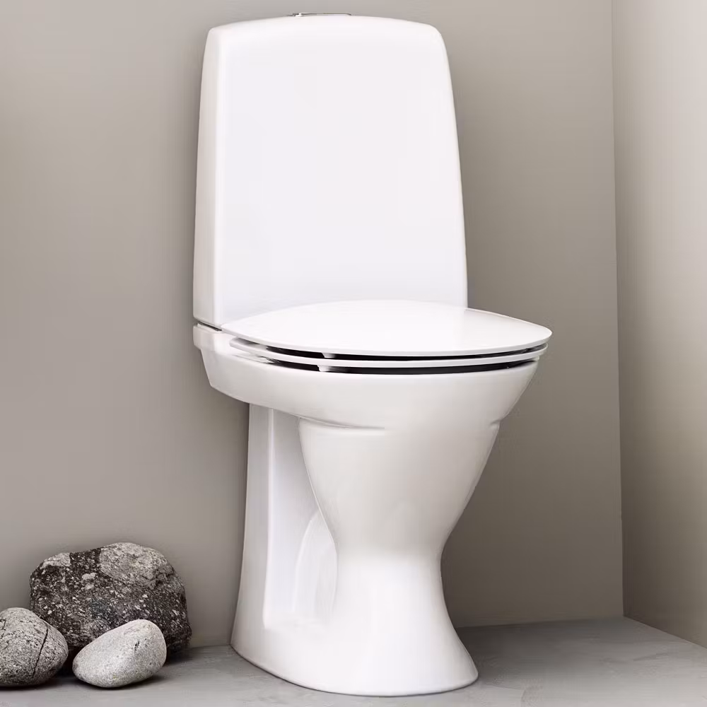 Toalettstol Ifö Spira 6260 Rimfree Med Hårdsits, För Limning