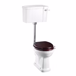 Toalett Burlington Lågspolande med Bred Cistern