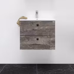 Tvättställsskåp 4AQUA Slim 60 Med 2 Lådor