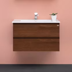 Tvättställsskåp 4AQUA Slim 100 Med 2 Lådor