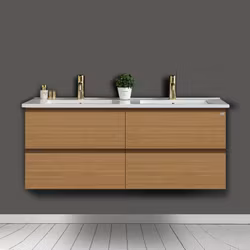 Tvättställsskåp 4AQUA Slim 120 Med 2 Lådor