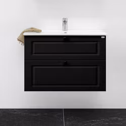 Tvättställsskåp 4AQUA Slim 100 H Med 2 Lådor