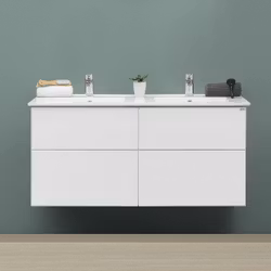 Tvättställsskåp 4AQUA Slim 120 Med 2 Lådor