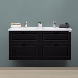 Tvättställsskåp 4AQUA Slim H 120 Med 2 Lådor