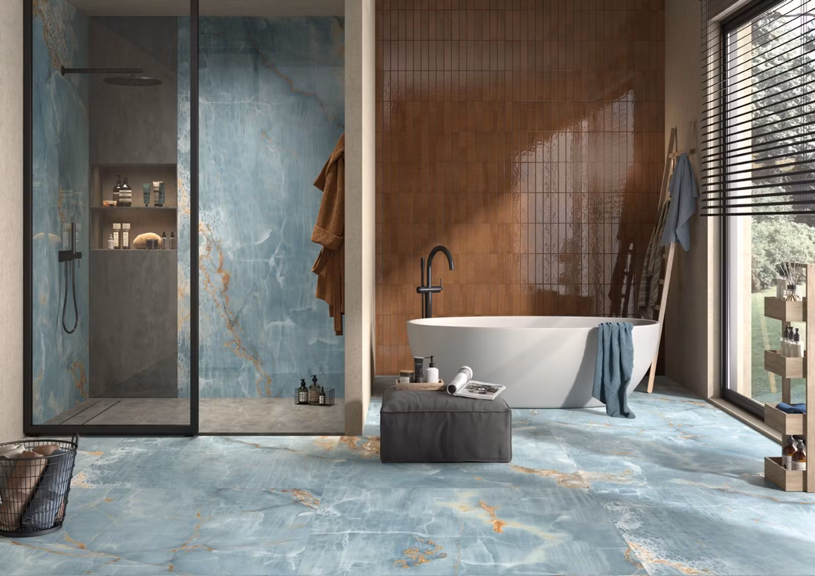 Klinker The Room Blu Acqua Polerad 60X120