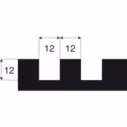 Tandspackel KGC Softgrip 400 mm 12x12 mm
