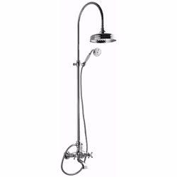 Takduschset Tapwell Classic XCOL022-160 Krom Med Badkarsblandare