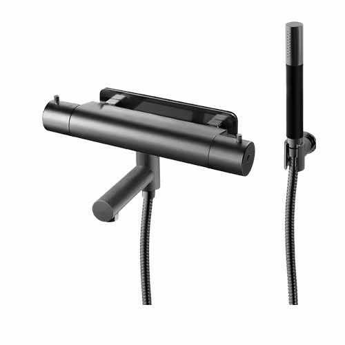 Dusch och Badkarsblandare Tapwell EVO EVM026 Brushed Black Chrome, 160 cc