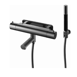 Dusch och Badkarsblandare Tapwell EVO EVM026 Brushed Black Chrome, 160 cc