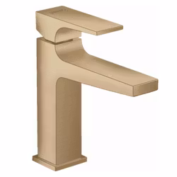 Tvättställsblandare Hansgrohe Metropol 110 Borstad Brons med Push-Open Ventil