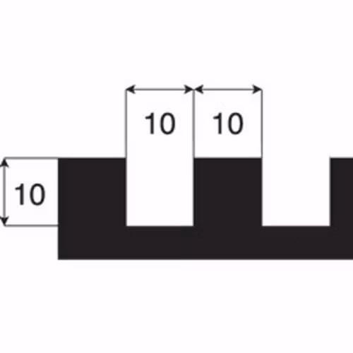 Tandspackel Softgrip 400 mm 10x10 mm