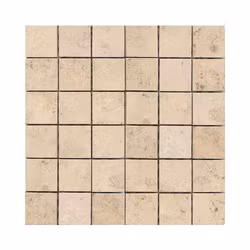 Mosaik Kalksten Jura Gul Matt 5x5