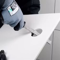 Kakelfil halvrund 150 mm
