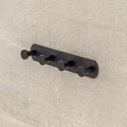 Handdukskrok DesignBath Profile Line 4-Krok Matt Svart