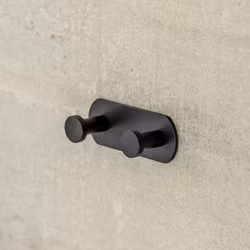 Dubbelkrok DesignBath Profile Line 2-Krok Matt Svart