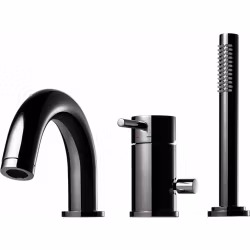 Badkarsblandare Tapwell BI 047 Black Chrome