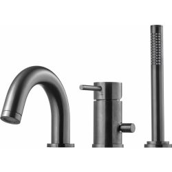 Badkarsblandare Tapwell BI 047 Brushed Black Chrome
