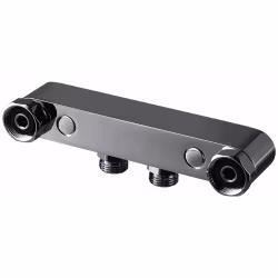 Blandarfäste Tapwell Utanpåliggande Rördragning Black Chrome, 160 cc