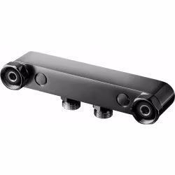 Blandarfäste Tapwell Utanpåliggande Rördragning Brushed Black Chrome, 160 cc