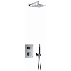 Takduschset Tapwell BOX8268 Square ED2 för Inbyggnad
