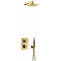 Takduschset Tapwell BOX8268 Square ED2 för Inbyggnad