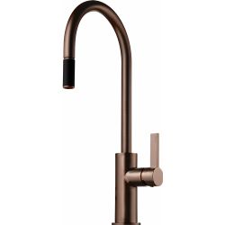 Köksblandare Tapwell ARM185 med Utdragbar Pip Bronze