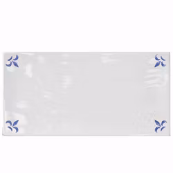 Kakel Flor De Lys Blue Gloss 10x20