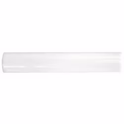 Bård Rund Vit Blank 2.5X15