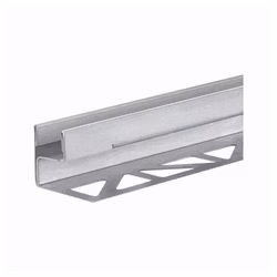 Fallist Blanke Vägglist För Glas Borstat Rostfritt 2,1m