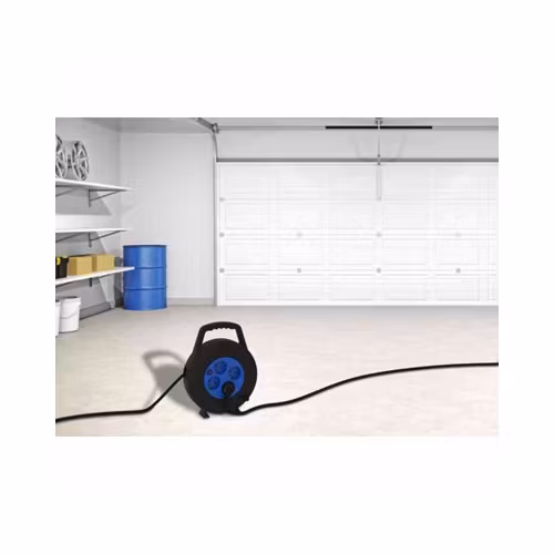 Kabelrulle Gelia Jordad 4-vägs Med Handtag 10 m