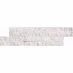 Fasadsten Mini Natur-Stone White 10x35 cm