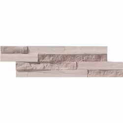 Fasadsten Mini Natur-Stone Wood White 10x35 cm