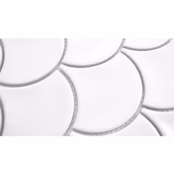 Mosaik Scale White Gloss 9,3x8,8