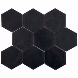 Mosaik Marbles Hexa Black 10x10