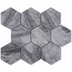 Mosaik Marbles Hexa Grey 10x10