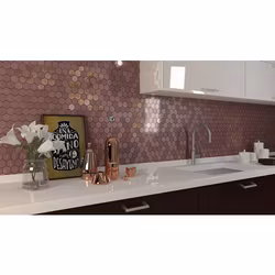 Mosaik Sixties Hexa Burgundy 5x4,3