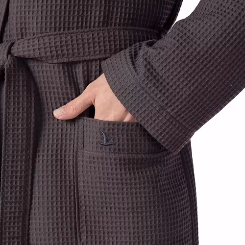 Badrock Möve waffelpiqee graphit