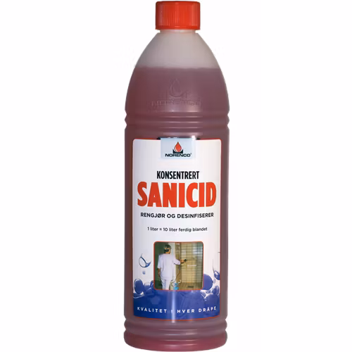 Decinficerande rengöring Norenco Sanicid Konc. 1L