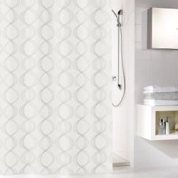 Duschdraperi Kleine wolke Classy white 180x200 cm