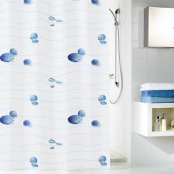 Duschdraperi Kleine wolke Miami blue 180x200 cm