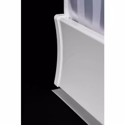 Duschsarg Stabil rak vit Rak (Fler varianter)