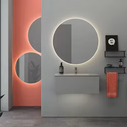 Dansani Corona rund spegel Ø75 cm med belysning