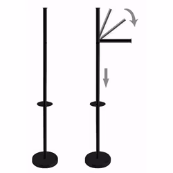 Pappershållare Spirella Black Golvstående