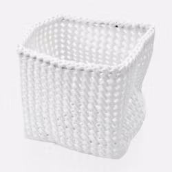 Korg Möve Kvadrat Liten White
