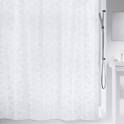 Duschdraperi Spirella Rania White 180x200 cm