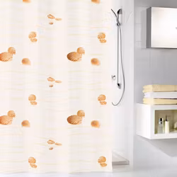 Duschdraperi Kleine Wolke Miami Beige 180x200 cm