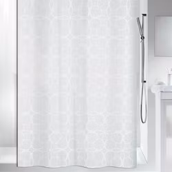 Duschdraperi Spirella Filigran White 180x200 cm