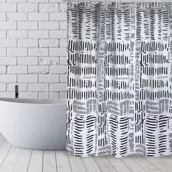 Duschdraperi Spirella Connection Black 180x200 cm
